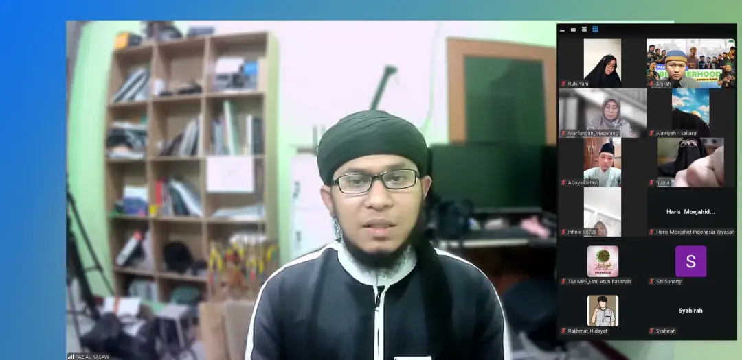 Screenshot kelas Zoom Tahsin Al-Fatihah FatihahQu online bersama Ustadz Sayuti